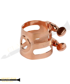 Woodstone Rubber B Flat Clarinet Ligature in Pink Gold Plate