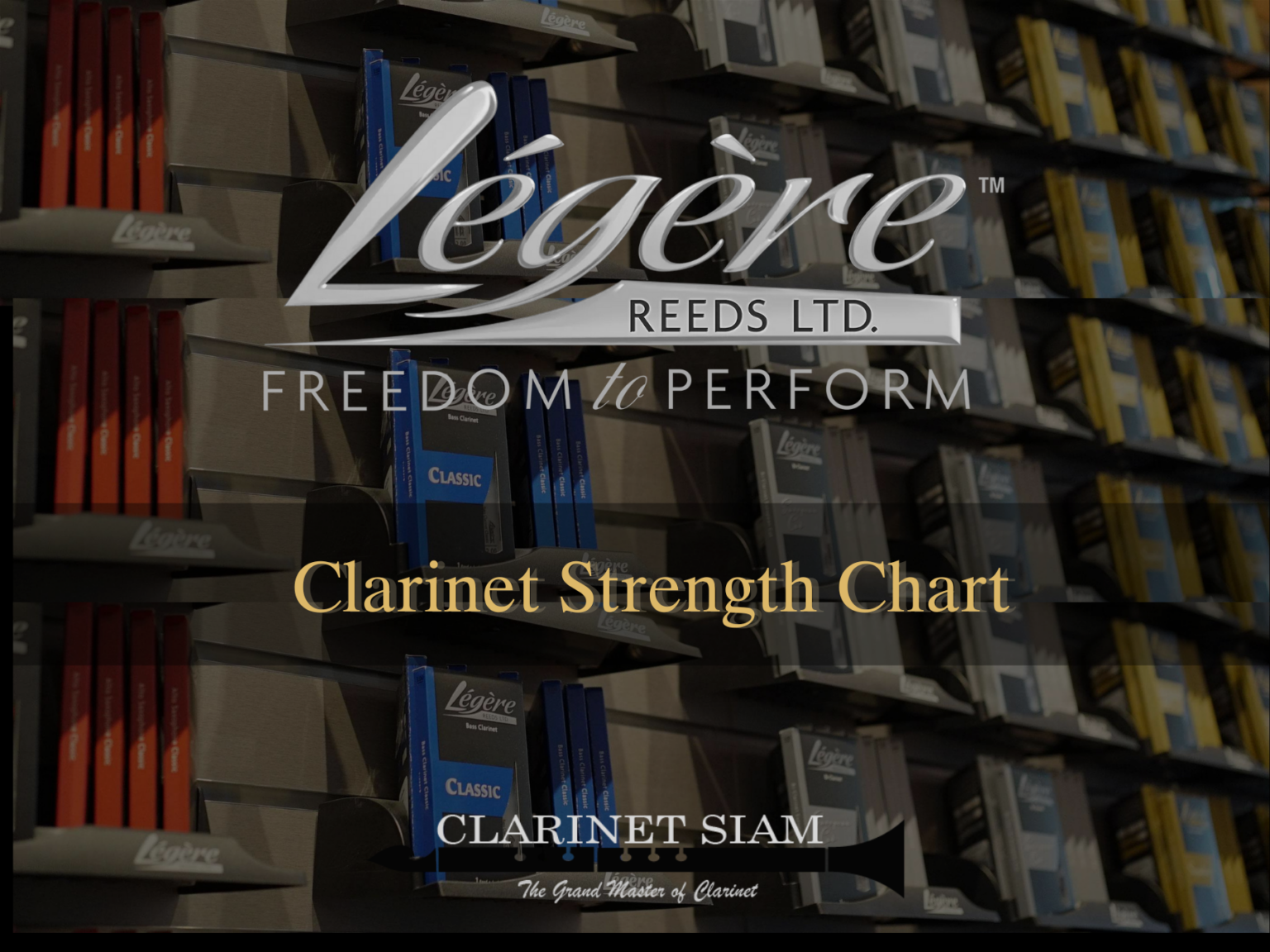 LÉGÈRE REED REED STRENGTH COMPARISON CHART
