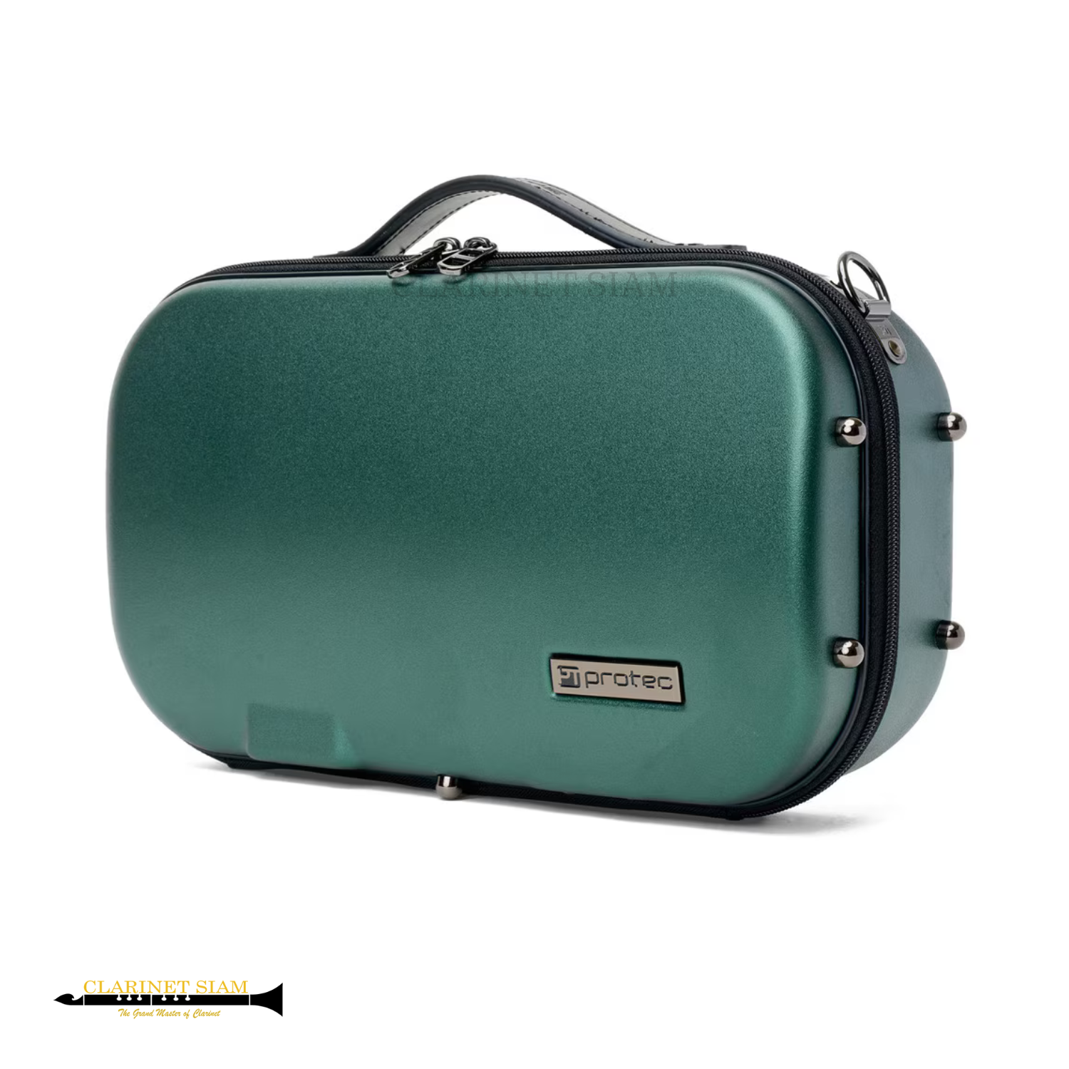 Protec Micro Zip Clarinet Case ABS ((Hunter Green) BM307HG (2) Protec Micro Zip Clarinet Case ABS (Hunter Green) BM307HG