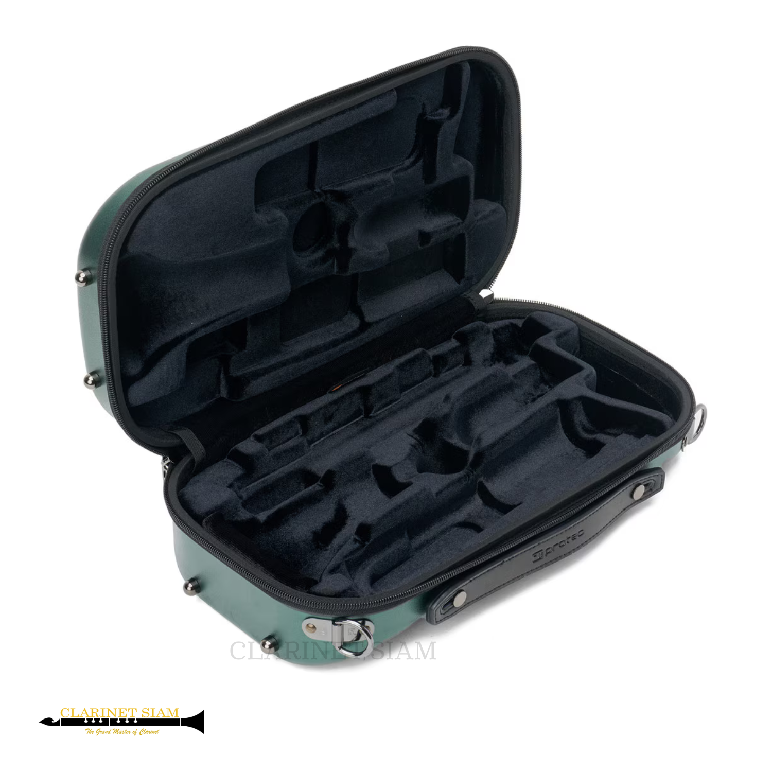 Protec Micro Zip Clarinet Case ABS ((Hunter Green) BM307HG (3) Protec Micro Zip Clarinet Case ABS (Hunter Green) BM307HG